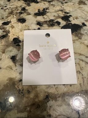 kate spade Pink Cat's Eye Stud Earrings